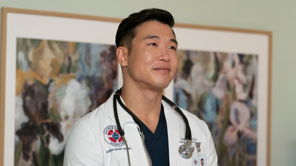 Joel Kim Booster as Dr. Eric Park in "Scrubs" (ABC)