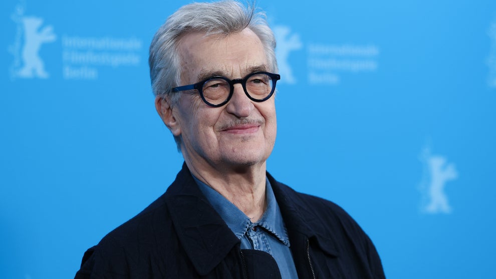 Wim Wenders poses at the International Jury photocall during the 76th Berlinale International Film Festival Berlin at Grand Hyatt Hotel on February 12, 2026 in Berlin, Germany. (Stephane Cardinale - Corbis/Corbis via Getty Images)