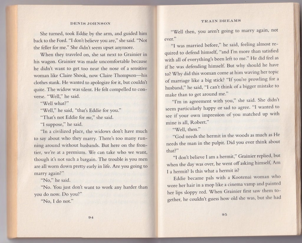train dreams book - 2