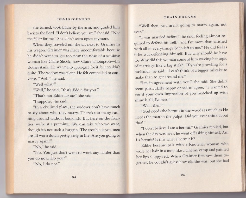 train dreams book - 2
