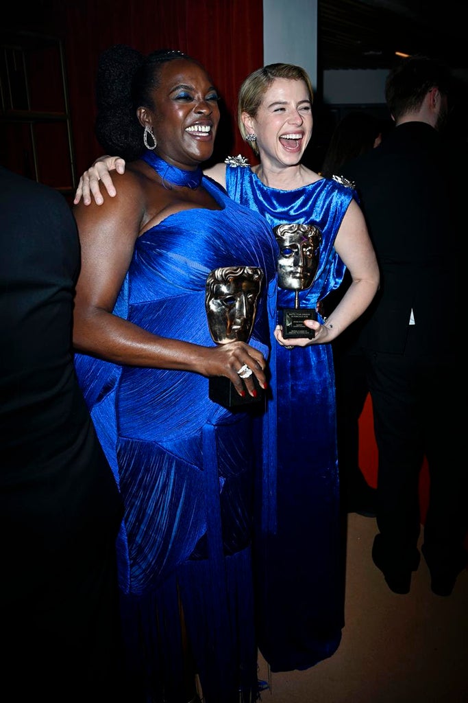 Wunmi Mosaku wearing Ahluwalia and Jessie Buckley in custom Chanel. Source: Getty