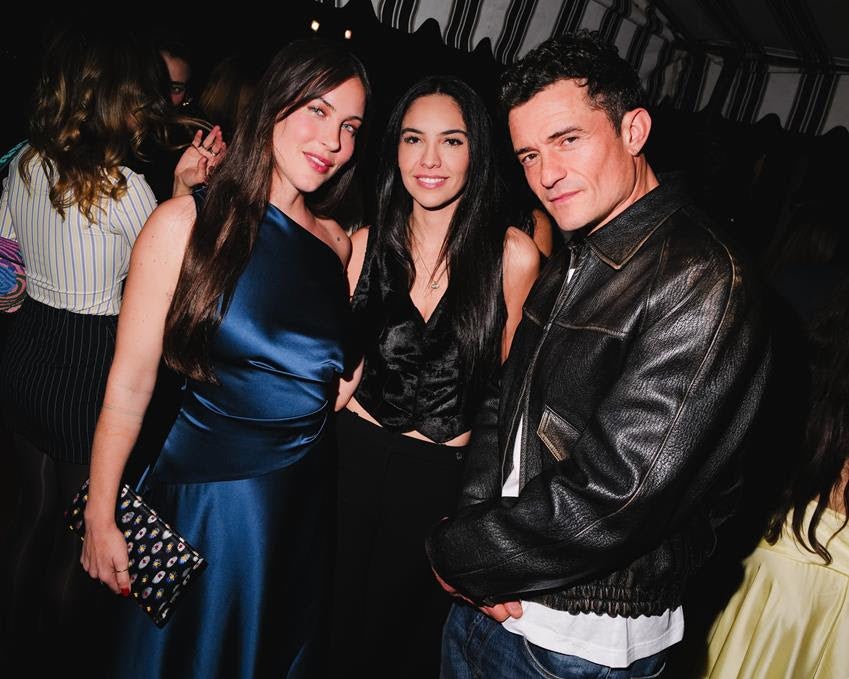 Scout LaRue Willis, Noor Alfallah and Orlando Bloom. Source: Staud/BFA