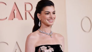 Anne Hathaway attends the 98th Oscars at Dolby Theatre on March 15, 2026 in Hollywood, California. (Julian Hamilton/Getty Images)