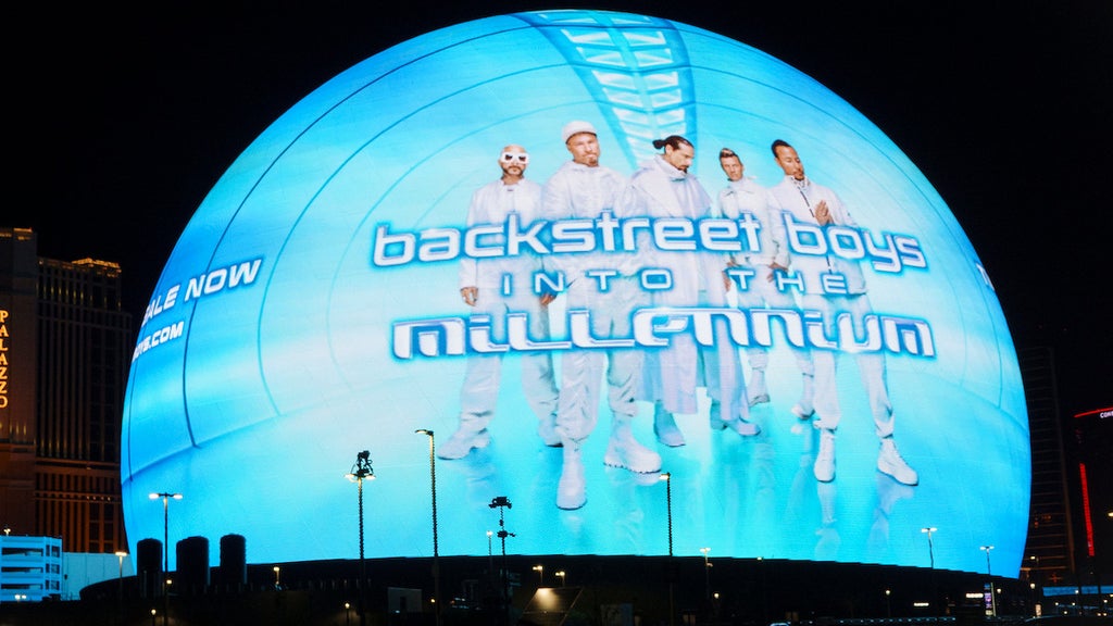 Backstreet Boys: Into The Millennium hits Vegas at the Sphere. (Kevin Carter/Getty Images)