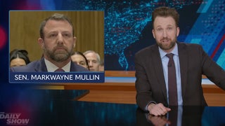 ‘Daily Show’ Ridicules Markwayne Mullin’s Homeland Security Senate Hearing: ‘Definitely Not Legal to Duel’ | Video