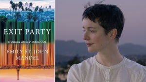 "Exit Party" and author Emily St. John Mandel (JiaHao Peng)