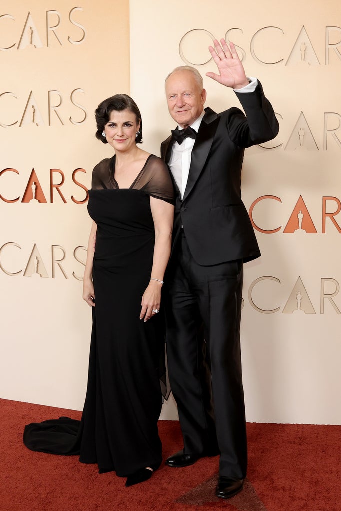 Megan Everett-Skarsgård and Stellan Skarsgård
