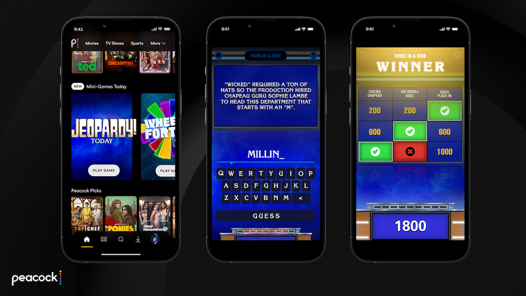 Jeopardy! mini-game Peacock