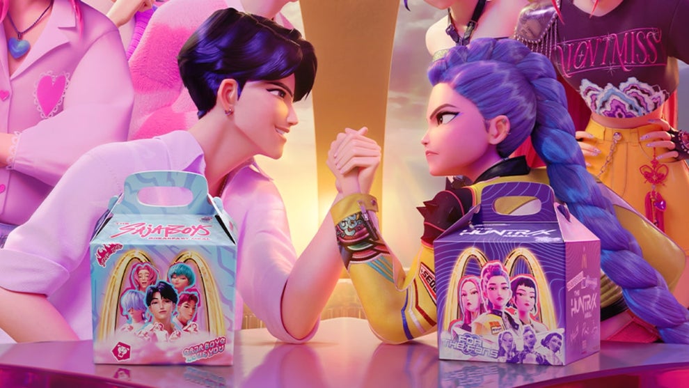 "KPop Demon Hunters" and McDonald's (Credit: Netflix/McDonald's)