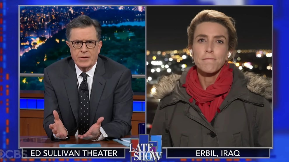 CNN correspondent Clarissa Ward appears as a guest on the March 11, 2026 edition of "The Late Show with Stephen Colbert" (CBS)