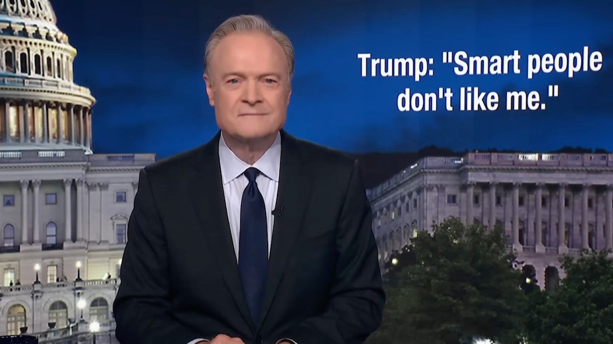Lawrence O’Donnell Mocks Trump for Admitting ‘Smart People’ Don’t Like Him: ‘When He’s Right He’s Right’ | Video
