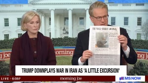 Mika Brzezinski and Joe Scarborough host the March 12, 2026 edition of "Morning Joe" (MS NOW)