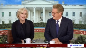 Mika Brzezinski and Joe Scarborough host the March 24, 2026 edition of "Morning Joe" (MS NOW)