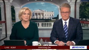 Mika Brzezinski and Joe Scarborough host the March 30, 2026 edition of "Morning Joe" (MS NOW)
