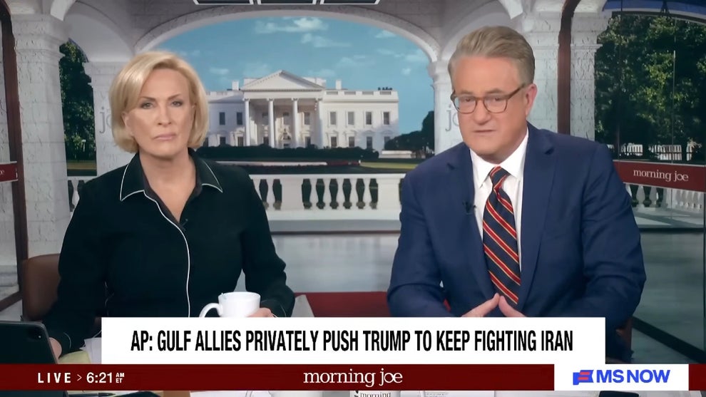 Mika Brzezinski and Joe Scarborough host the March 31, 2026 edition of "Morning Joe" (MS NOW)