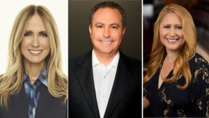 Dana Walder, Alan Bergman and Debra O'Connell (Credit: Disney/Getty Images)
