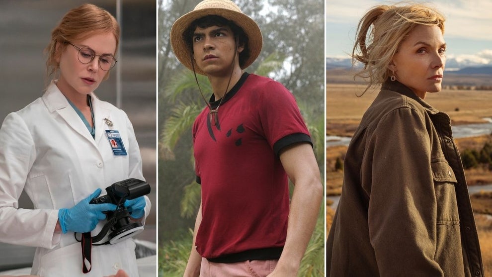 Left to right: “Scarpetta" Season 1 (Connie Chornuk/Prime Video), “One Piece" Season 2 (Netflix) and “The Madison" Season 1 (Emerson Miller/Paramount+)