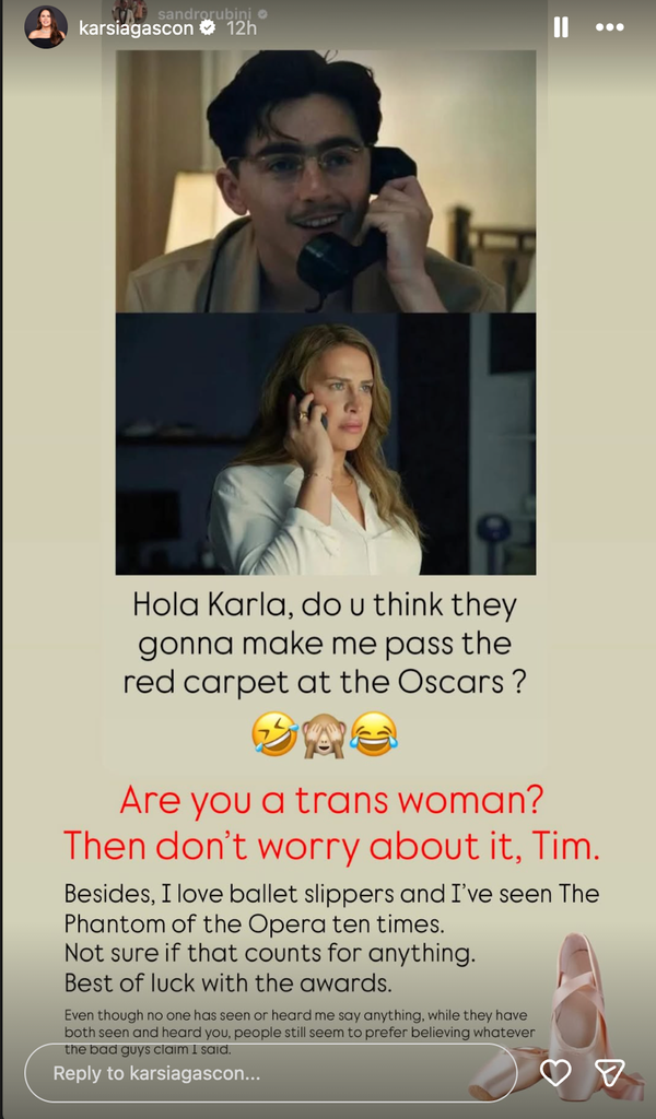 (Credit: Karla Sofía Gascón Instagram)