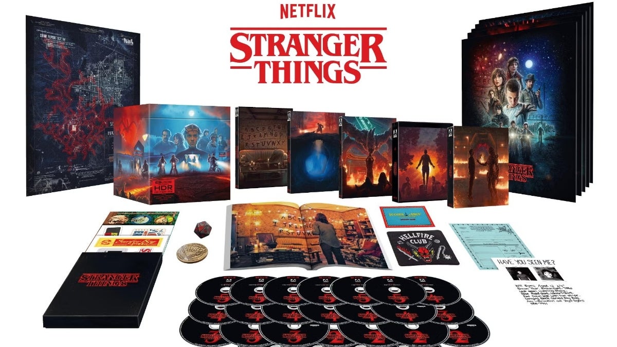 Stranger Things ganha conjunto completo de caixas de Blu-ray épicas