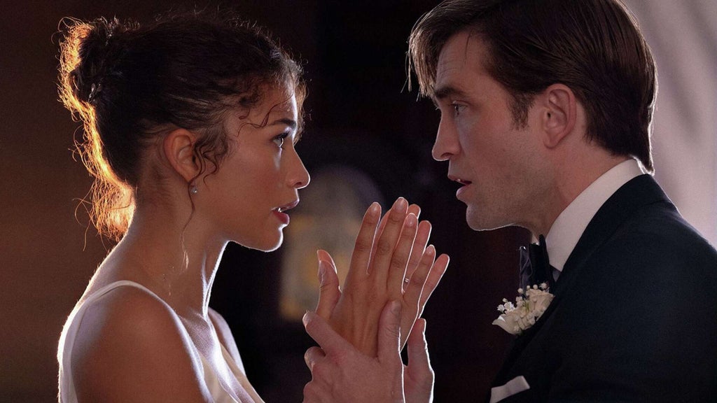 Zendaya and Robert Pattinson in 'The Drama' (Credit: A24)