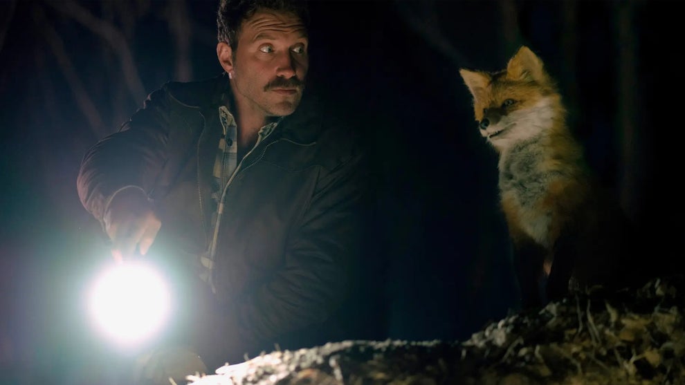 Jai Courtney and Olivia Colman in "The Fox" (Credit: Madman Entertainment)