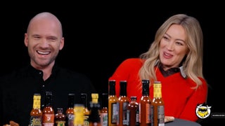 Hilary Duff Pranks Sean Evans While Doing ‘Hot Ones’: ‘Tricked Ya’ | Video