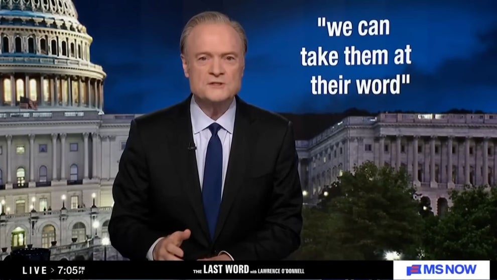 Lawrence O'Donnell on "The Last Word" (MS NOW, YouTube screenshot)