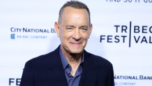 Tom Hanks attends the world premiere of "Billy Joel: And So It Goes" at the 2025 Tribeca Festival. (Charly Triballeau/AFP via Getty Images)