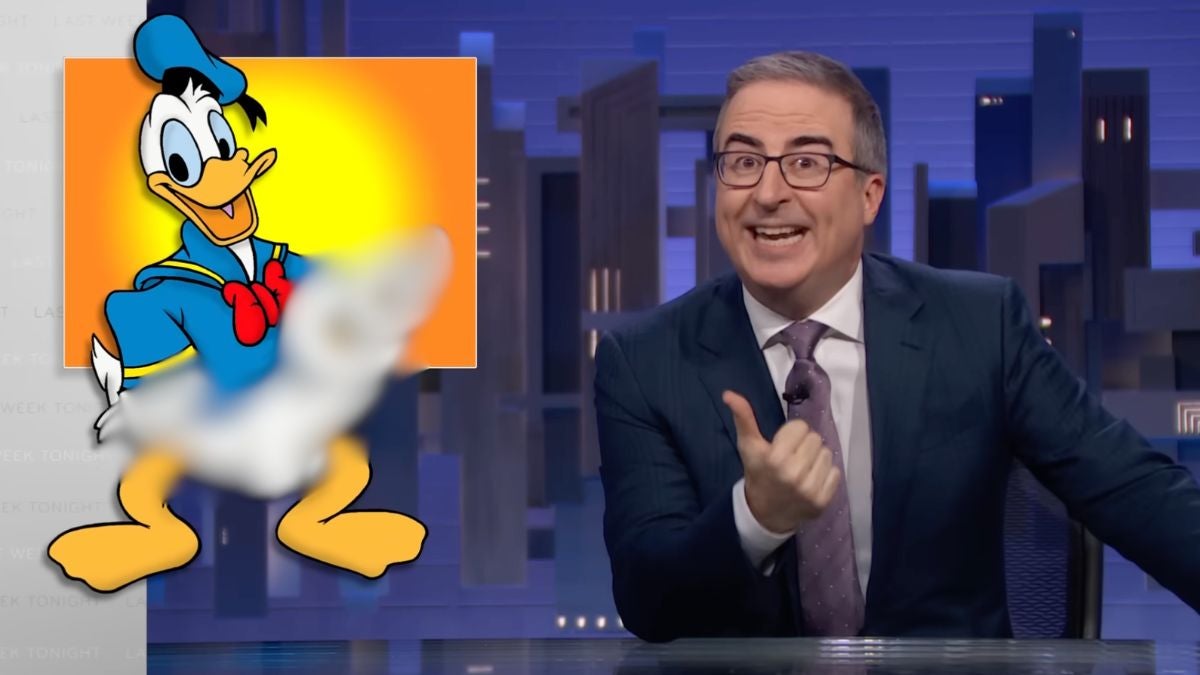 John Oliver avisa que as coisas da Disney vão “ficar interessantes” quando o Pato Donald chegar ao Domínio Público