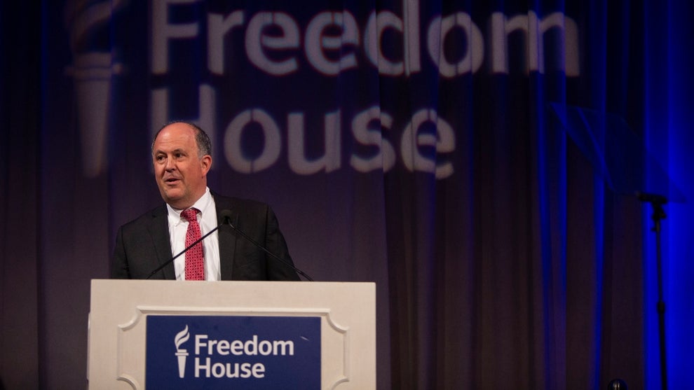 Freedom House President Michael J. Abramowitz speaks at the Freedom House 2018 Annual Awards Dinner on May 23, 2018 in Washington, DC