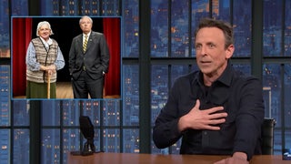 Seth Meyers Panics After He Chokes on Impression of Southern Senators: ‘Is This How I Die?!’ | Video