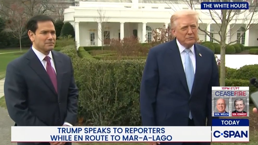 Donald Trump and Marco Rubio (White House Press Pool)