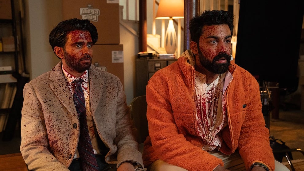 Asif Ali and Saagar Shaikh in "Deli Boys" on Hulu (Credit: Disney/James Washington)