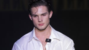 Braden "Clavicular" Phillips walks the runway during the Elena Velez Ready to Wear Fall/Winter 2026-2027 fashion show as part of New York Fashion Week. (Victor Virgile/Gamma-Rapho via Getty Images)