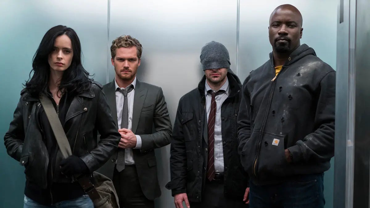 Marvel's The Defenders Reunite: Exclusive Set Photos Reveal Krysten Ritter, Mike Colter, and Finn Jones On Set For 'Daredevil: Born Again' Season 3