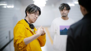 Genki Kawamura on the set of 'Exit 8'
