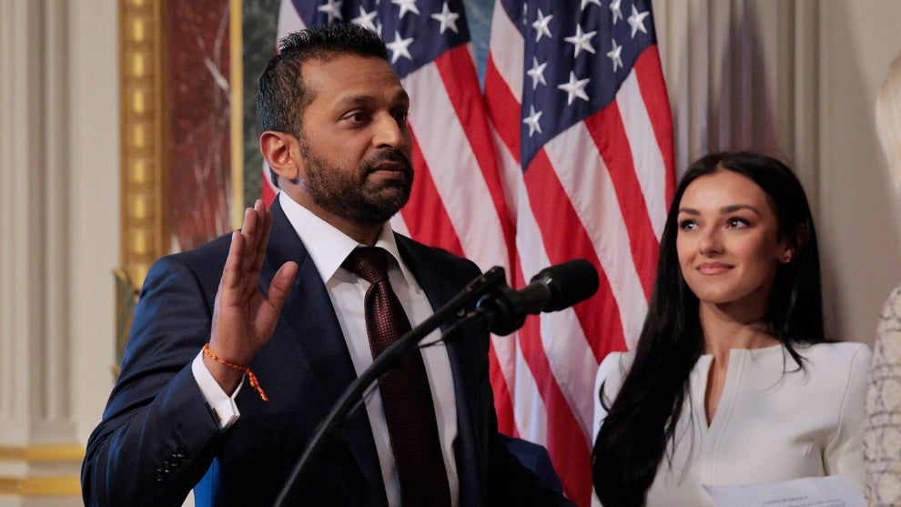 Kash Patel and Alexis Wilkins