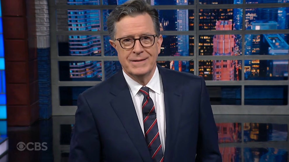 Stephen Colbert hosts the April 20, 2026 edition of "The Late Show" (CBS)