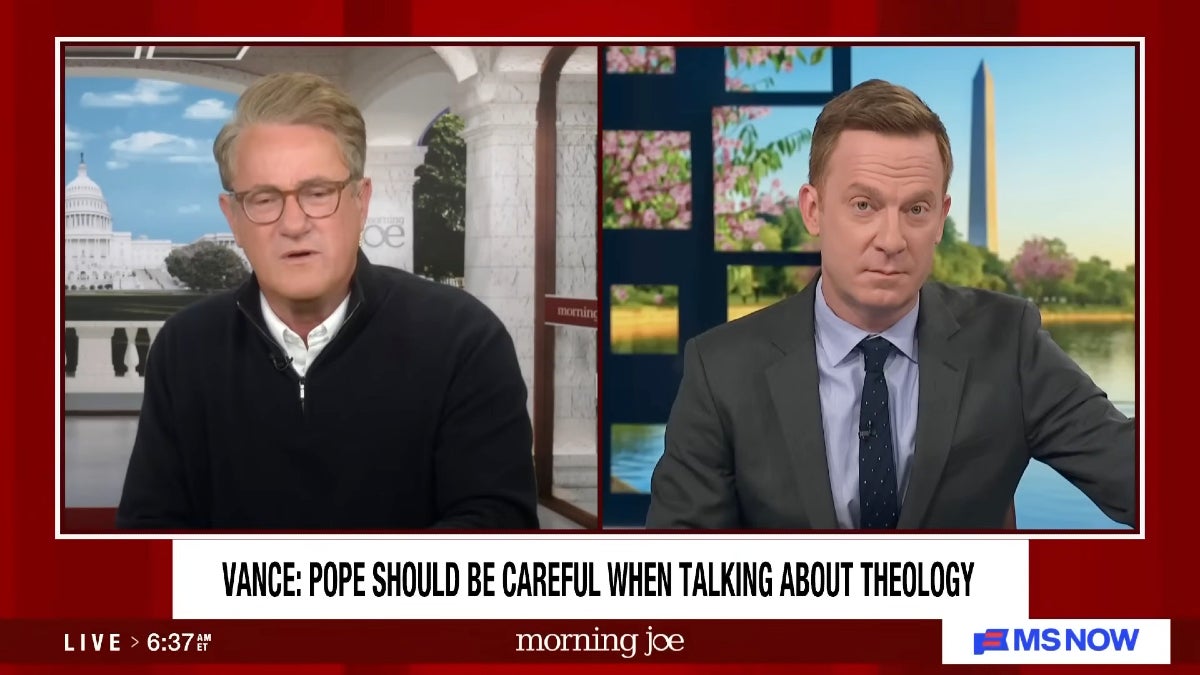 ‘Morning Joe’ Eviscerates JD Vance’s Warning to the Pope: ‘People Will Look Back One Day and Laugh’ | Video