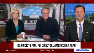 Mika Brzezinski, Joe Scarborough and Willie Geist co-host the April 29, 2026 edition of "Widow's Bay" (MS NOW)