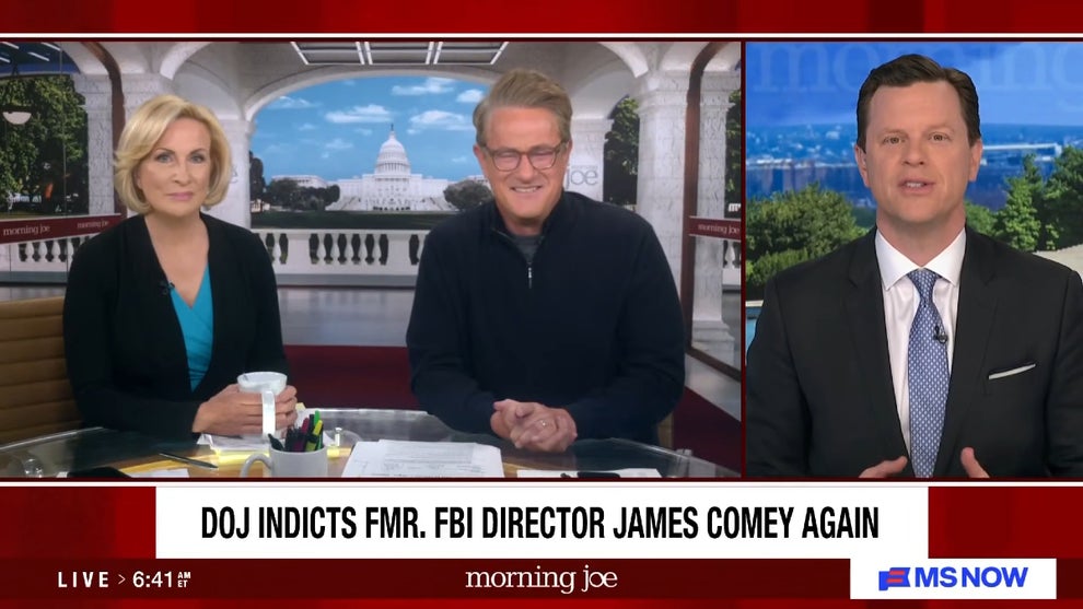 Mika Brzezinski, Joe Scarborough and Willie Geist co-host the April 29, 2026 edition of "Widow's Bay" (MS NOW)