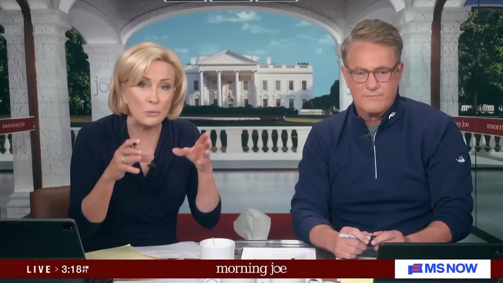 Mika Brzezinski and Joe Scarborough host the April 9, 2026 edition of "Morning Joe" (MS NOW)