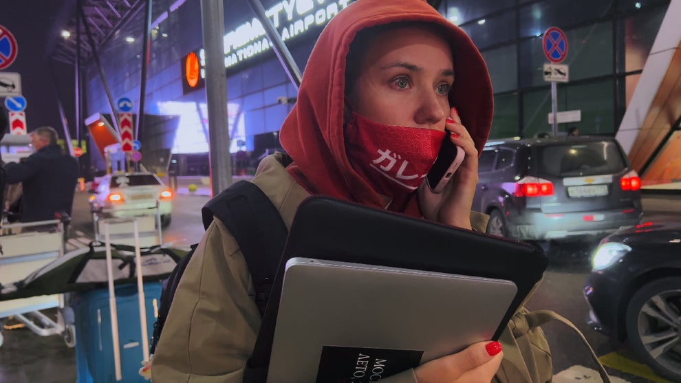 Olga Churakova in "My Undesirable Friends: Part I — Last Air in Moscow" (Courtesy of Mubi)