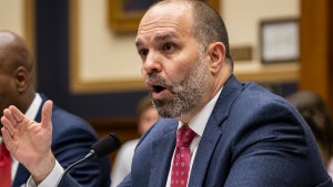 Curtis LeGeyt, president and CEO of the National Association of Broadcasters, testifies before the House Subcommittee on Courts, Intellectual Property, and the Internet on June 26, 2024 in Washington, DC. (Samuel Corum/Getty Images)