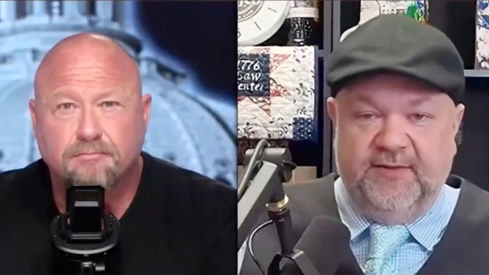 Alex Jones and Robert Barnes on "Info Wars" (X screenshot)