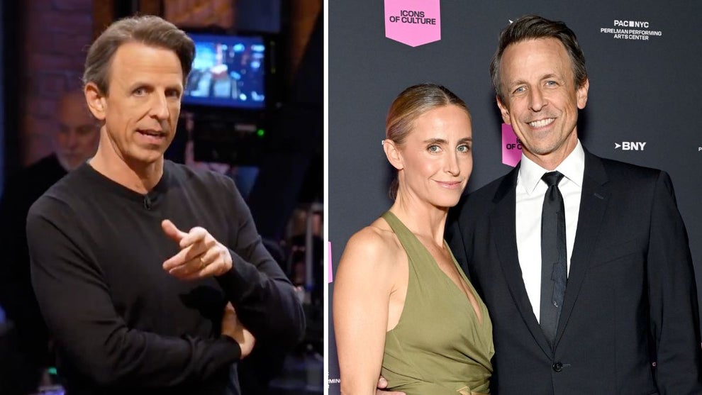 Seth Meyers on "Late Night With Seth Meyers" Seth Meyers and Alexi Ashe (NBC, Getty Images)