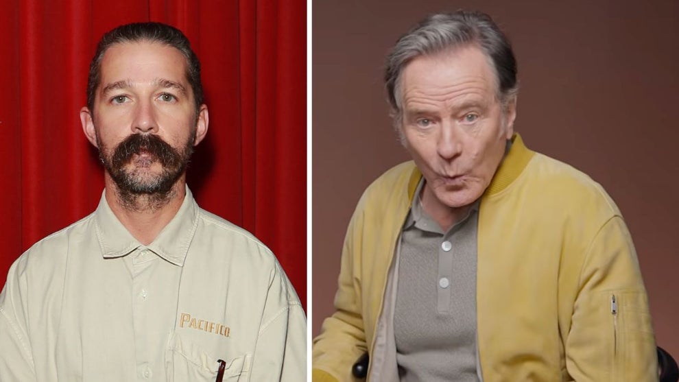 Shia LaBeouf, Bryan Cranston (Getty Images, Esquire YouTube screenshot)