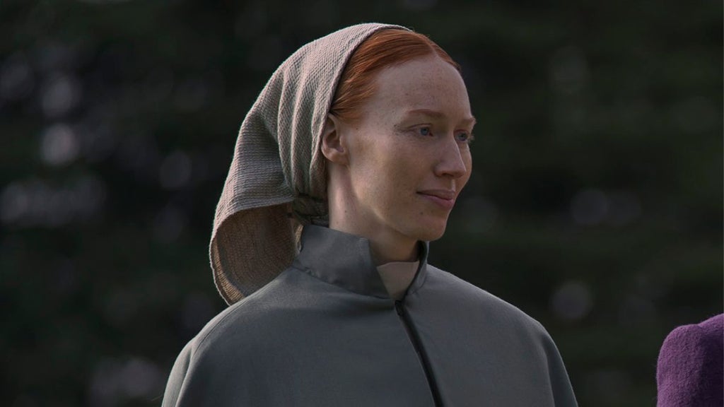 Kira Guloien as Rosa in Season 1 of "The Testaments" (Hulu)