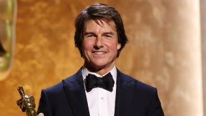 Tom Cruise poses with his Honorary Academy Award on stage during the 16th Governors Awards at the Ray Dolby Ballroom at Ovation Hollywood in Los Angeles on November 16, 2025. (Michael Tran/AFP via Getty Images)
