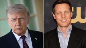 President Donald Trump and Paramount CEO David Ellison (Credit: Getty Images)